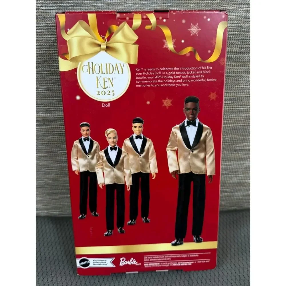 Barbie Signature 2025 Holiday Dark Brown Hair Ken Collectible Fashion Doll NEW